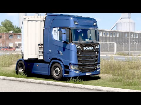ETS 2 - Scania 580 S Transporting Clothes from Hanover to Osnabruck