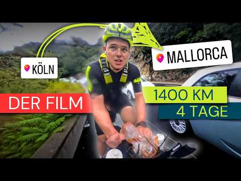 🇪🇸1.400 km in 4 Tagen mit dem Fahrrad von Köln nach Mallorca I Extrem Bikepacking | DER FILM
