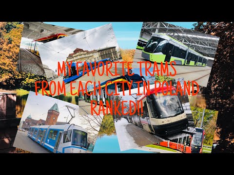 Ranking All my Favorite Trams From Poland (10 sub special )💥💥