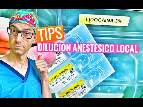 Cómo diluir anestésicos locales y vasoconstrictor