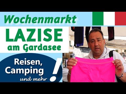 Visiting the weekly market in Lazise on Lake Garda | Travel VLOG Italy