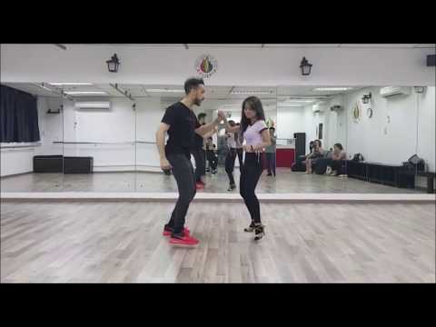 Caliente Dance Studio -  Level 5 Dominican Bachata class, Alex y Desiree Style