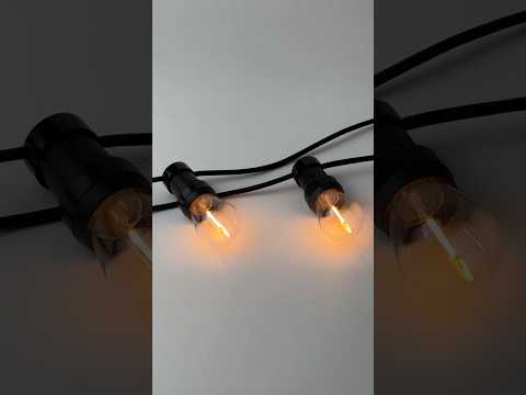 Набір LED ламп Edisons ST45 E27 1W 2200K 10шт прозора пластикова колба