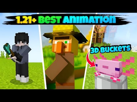 PLAYER ANIMATION MOD FOR MCPE 1.21.111.1 | Minecraft PE Player Animation Mod Download