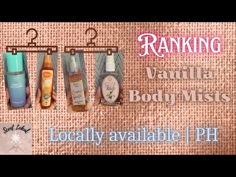 Affordable Vanilla fragrance mist locally available RANKING | PH | Scent Lokal
