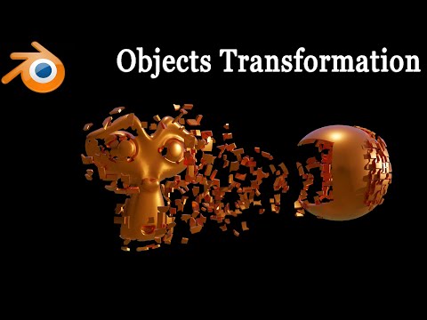 Quick Tutorial - How to create Objects Transformation effect using Quick Explode in Blender - 222