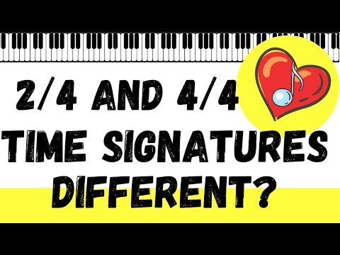 🎹🎵 💛THE DIFFERENCE BETWEEN 2/4 & 4/4 TIME SIGNATURES HOW TO TELL THEM APART -NEVER BE CONFUSED AGAIN
