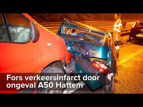 Zes voertuigen betrokken bij ongeval A50 Hattem - ©StefanVerkerk.nl