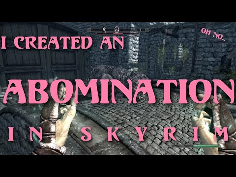 I created an ABOMINATION in Skyrim