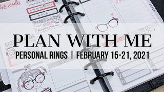 Plan with Me | Personal Rings | February 15-21, 2021 (ft. Spotted Gum Stationery)