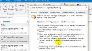 How to view blocked senders list in Outlook
