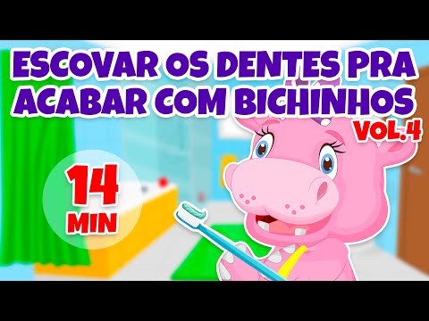 Escovar os Dentes pra acabar com Bichinhos Vol. 4 - Giramille 14 min | Desenho Animado Musical