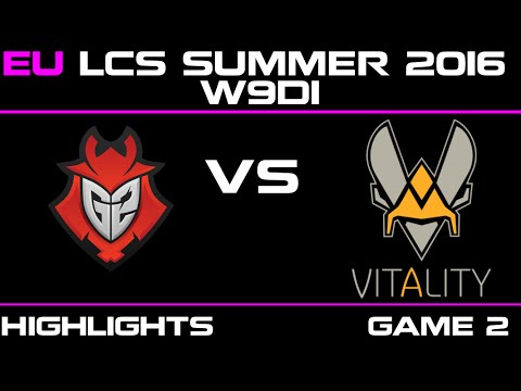 G2 vs VIT Game 2 highlights W9D1 EU LCS 2016 G2 Esports vs Vitality   VIT vs G2   LCS LOL