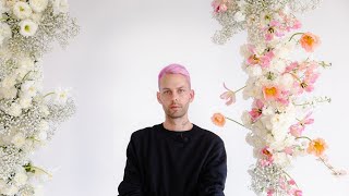 Mayesh Design Star: Asymmetrical Floating Floral Arch