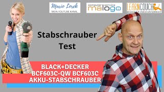 Test Black + Decker BCF603C QW BCF603C Akku Stabschrauber, Akku Schrauber