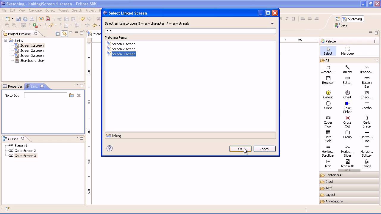 Using linking for interactivity