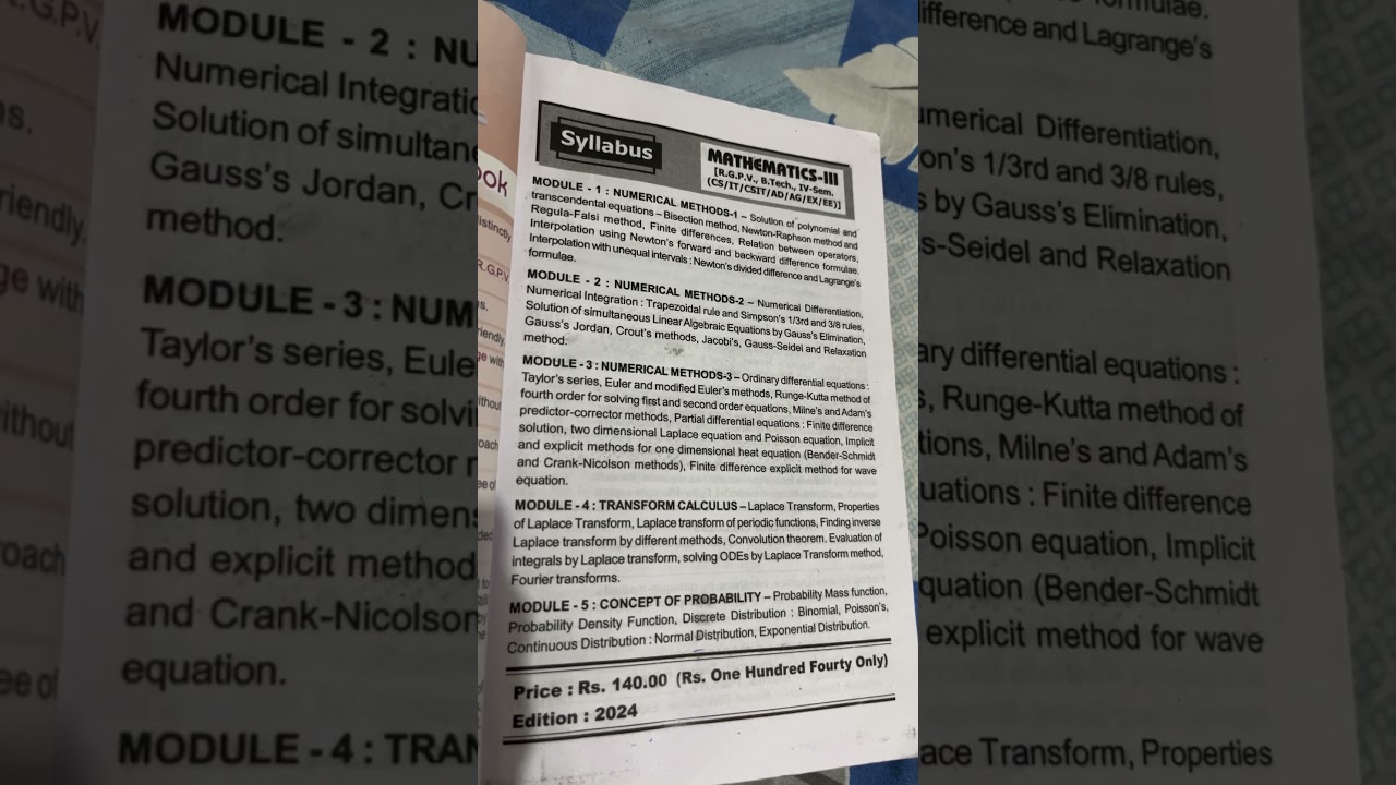 Btech M-3 Syllabus // engineering mathematics 3 // #engineering #m3 #CSEbranch