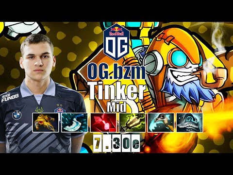 Tinker Mid | OG.bzm | BZM FAST FINGER TINKER SO F**KING PRO | 7.30e Gameplay Highlights