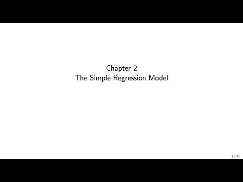 Wooldridge Econometrics for Economics BSc students Ch. 2: The Simple Regression Model