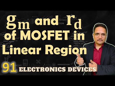 Transconductance and Drain Resistance of MOSFET in Linear Region