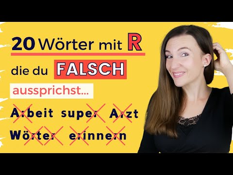20 Wörter mit R auf DEUTSCH, die du FALSCH aussprichst (AKZENTFREI SPRECHEN, AUSSPRACHE LERNEN)