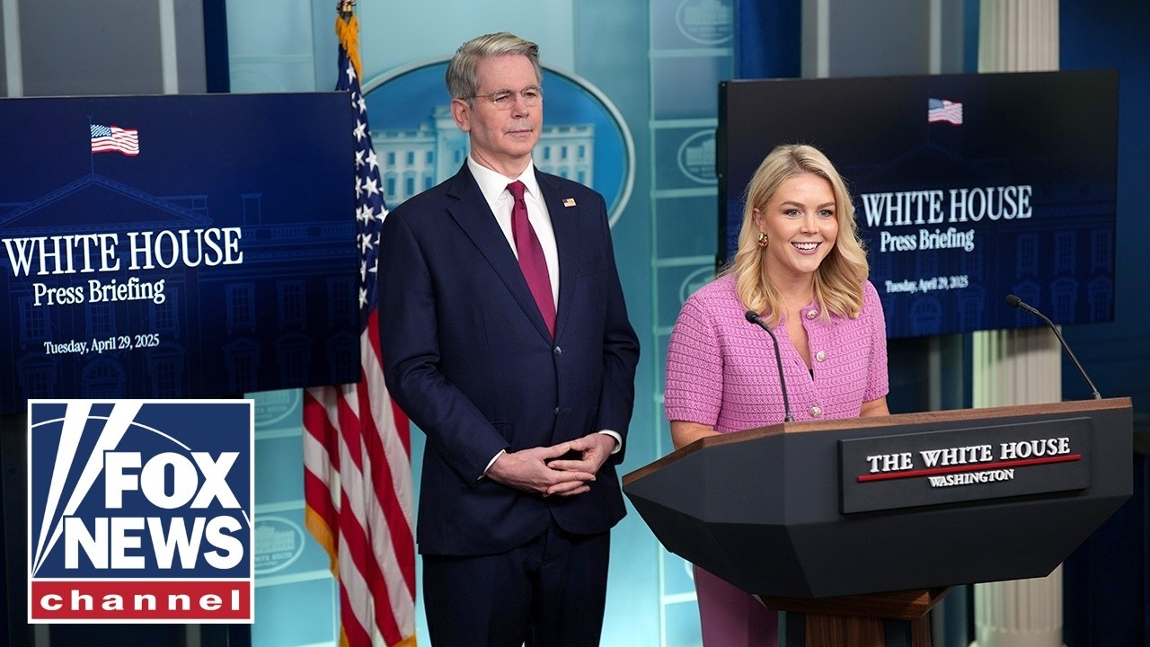 Karoline Leavitt, Scott Bessent tout refunds on Tax Day