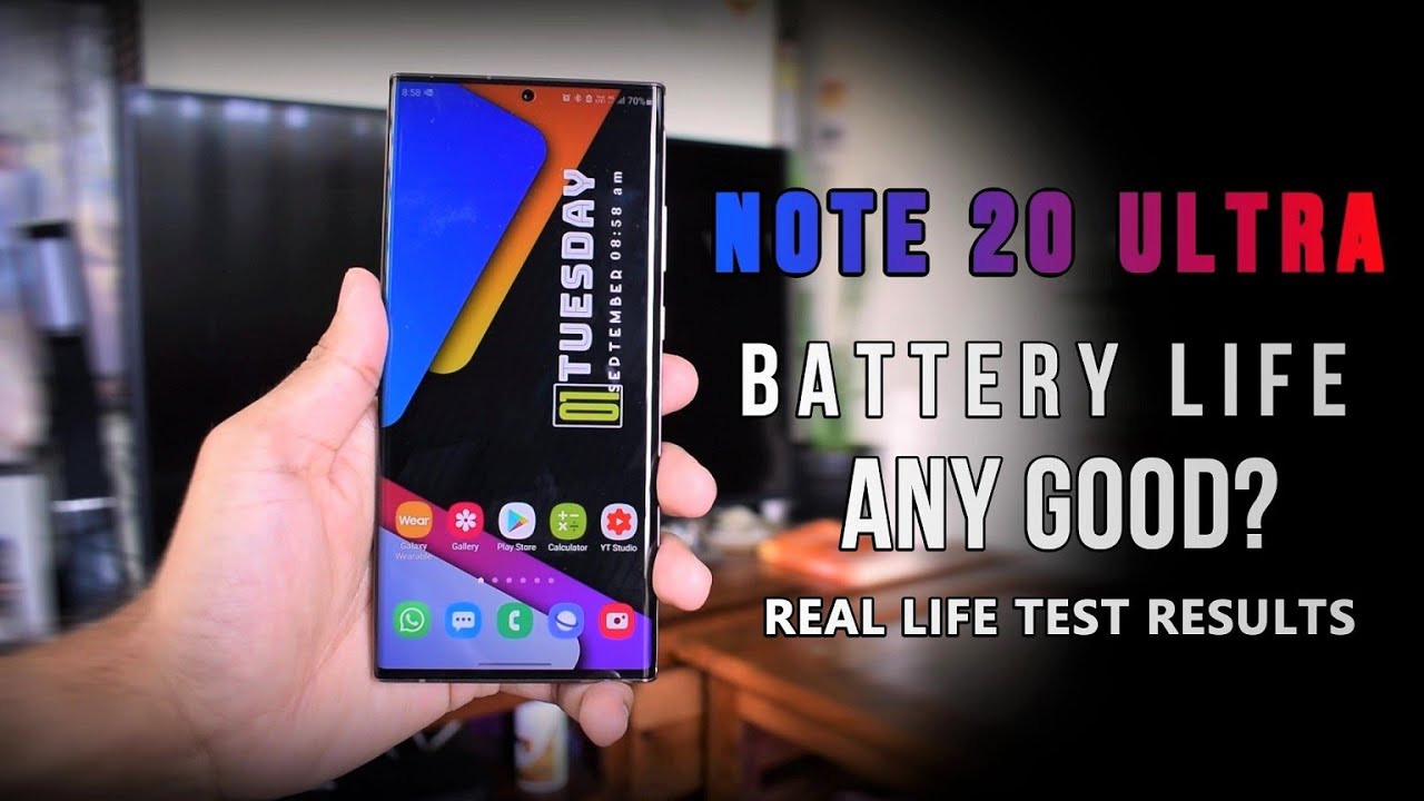 How good is the battery life of Samsung Galaxy Note 20 Ultra ? Real life Test Results