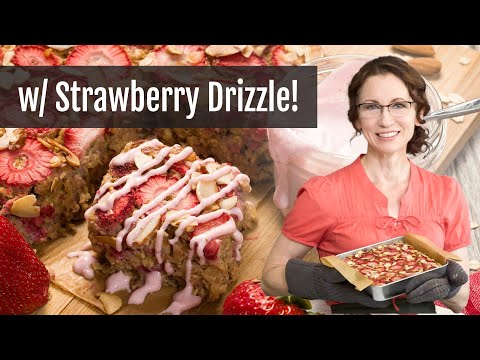 Protein Strawberry Baked Oatmeal with Cottage Cheese