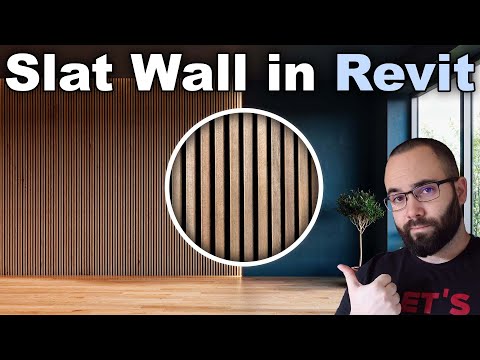 Wood Slat Wall in Revit Tutorial