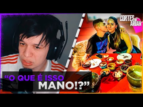 ARUAN REAGE A ASSIM FOI NOSSO PRIMEIRO JANTAR ROMÂNTICO (RENAN FIORINI) - Cortes do Aruan