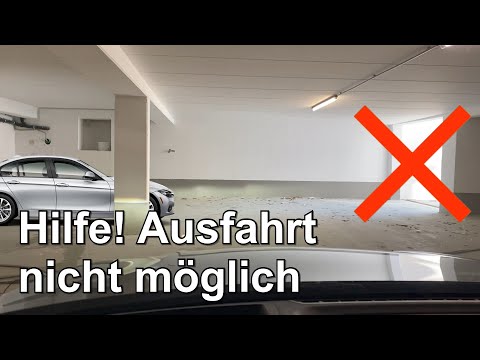 Hilfe! Ausfahrt aus Tiefgarage nicht möglich!