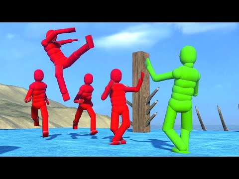 NPC Wars on Arenas - OVERGROWTH Active Ragdoll Physics & NPC Wars