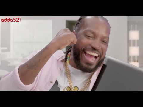 Adda52 ad - Chris Gayle, Manjot Singh