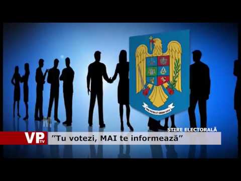 ”Tu votezi, MAI te informează”