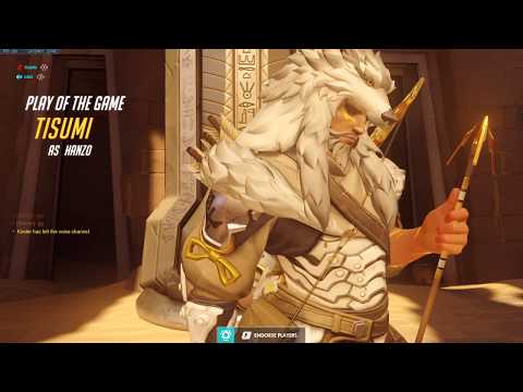 SUREFOUR PRO HANZO GAMEPLAY! POTG! [ OVERWATCH SEASON 22 TOP 500 ]