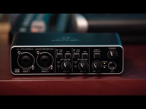 U-PHORIA UMC202HD Audio Interface Overview