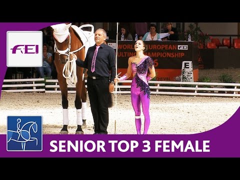 Top 3 Female (Senior) | World Championships Vaulting 2016 | Le Mans