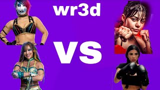 Asuka y kairi sane vs karina y may wwe vs stream fighters en wr3d primer lucha 🇯🇵🇨🇴