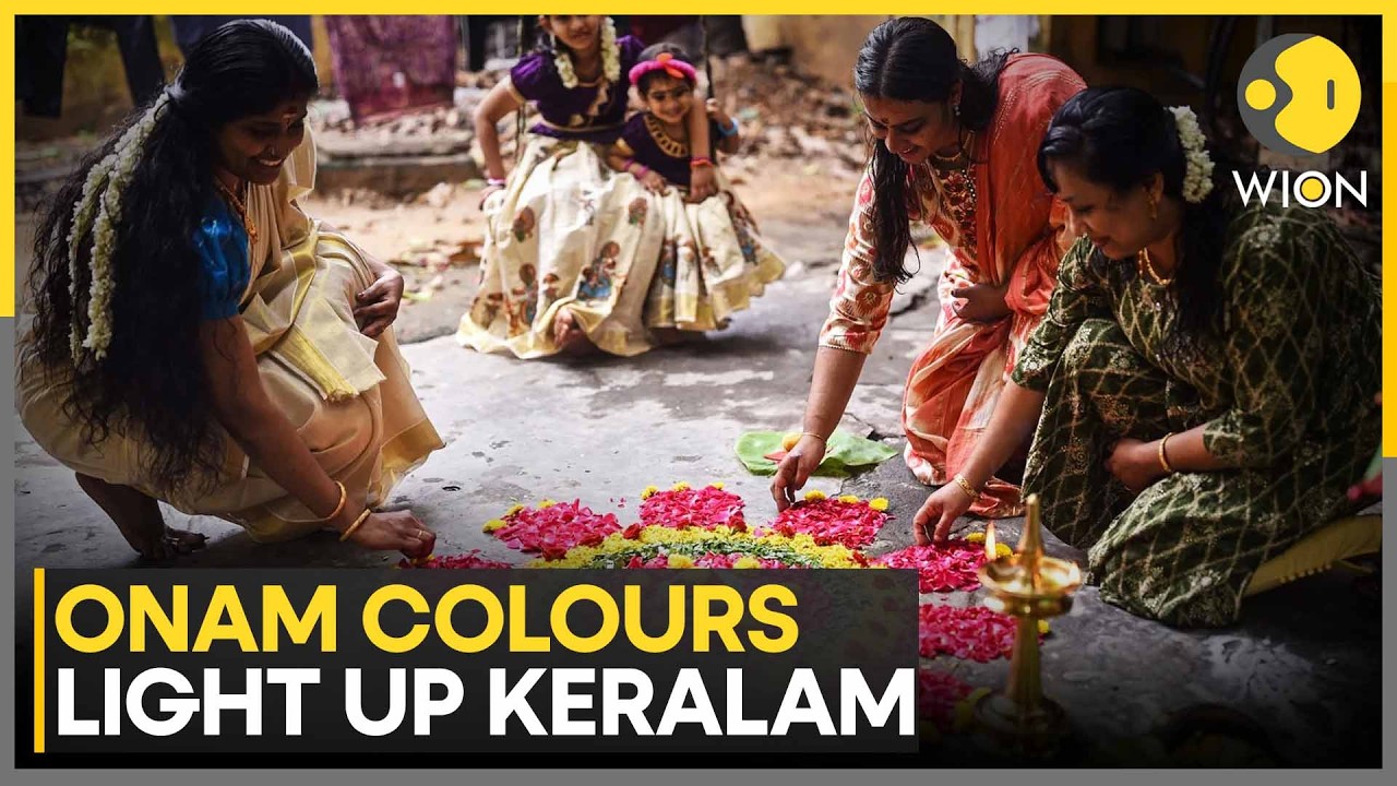 Onam Kerala: Flower Carpets, Festivities & Feasts Mark Onam Celebrations | WION South India