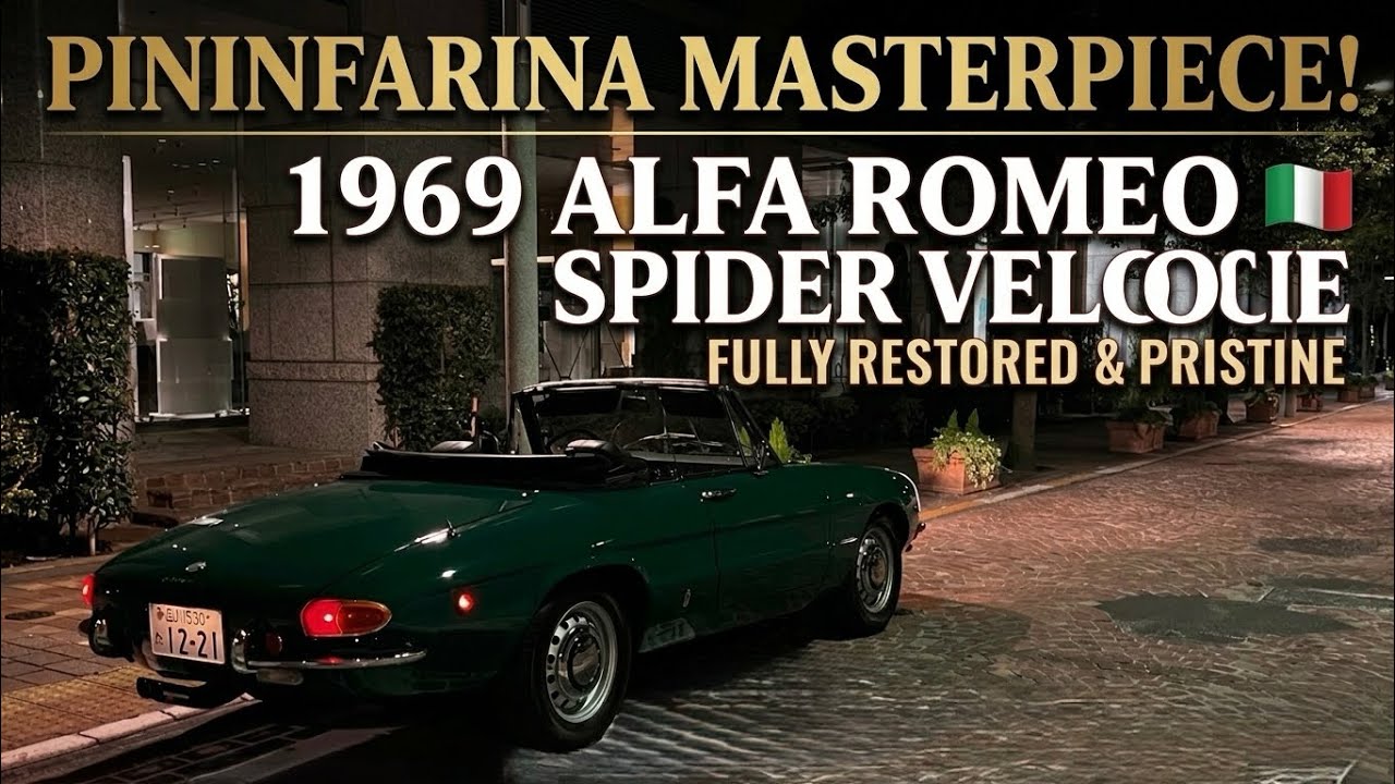 Pininfarina's Masterpiece: 1969 Alfa Romeo Spider Veloce Full Restoration.