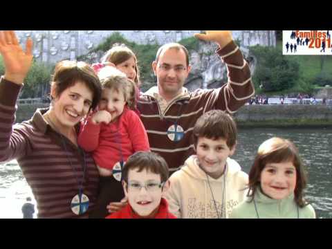 Famille Soullard: la carte postale vidéo de Lourdes