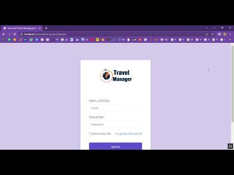 Travel Package Expense Management System in PHP Application Projects