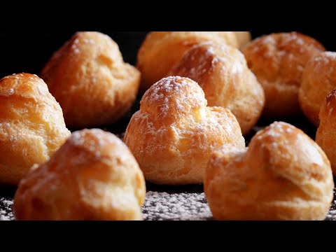 Easy Cream Puffs With Pastry Cream Recipe!