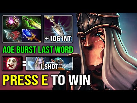 WTF +106 Perma INT Instant 1 Shot AoE Last Word EZ Press E to Victory Mid Silencer EPIC Dota 2