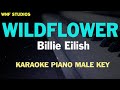 Billie Eilish - WILDFLOWER (Karaoke Piano Male Key)
