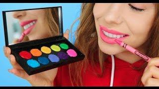 5 Ways To Turn Crayons Into Makeup! | Julia Gilman