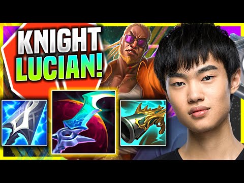 KNIGHT WORLD CLASS LUCIAN WITH NEW ITEMS! - TES Knight Plays Lucian ADC vs Syndra! | Season 11