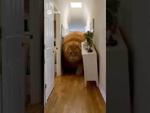 Giant Cat Takes Over the Entire House 😳🐱