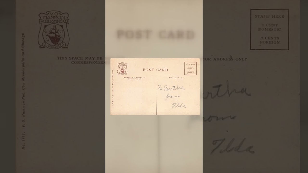 V.O. Hammon Co. Linen Postcard, St. Joseph Hospital, St. Paul, Minn. Video