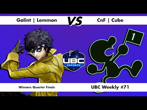 UBC Weekly #71 Winners Quarters - Galint | Lemmon (Joker) Vs. CnF | Cube (Mr. Game and Watch) - SSBU